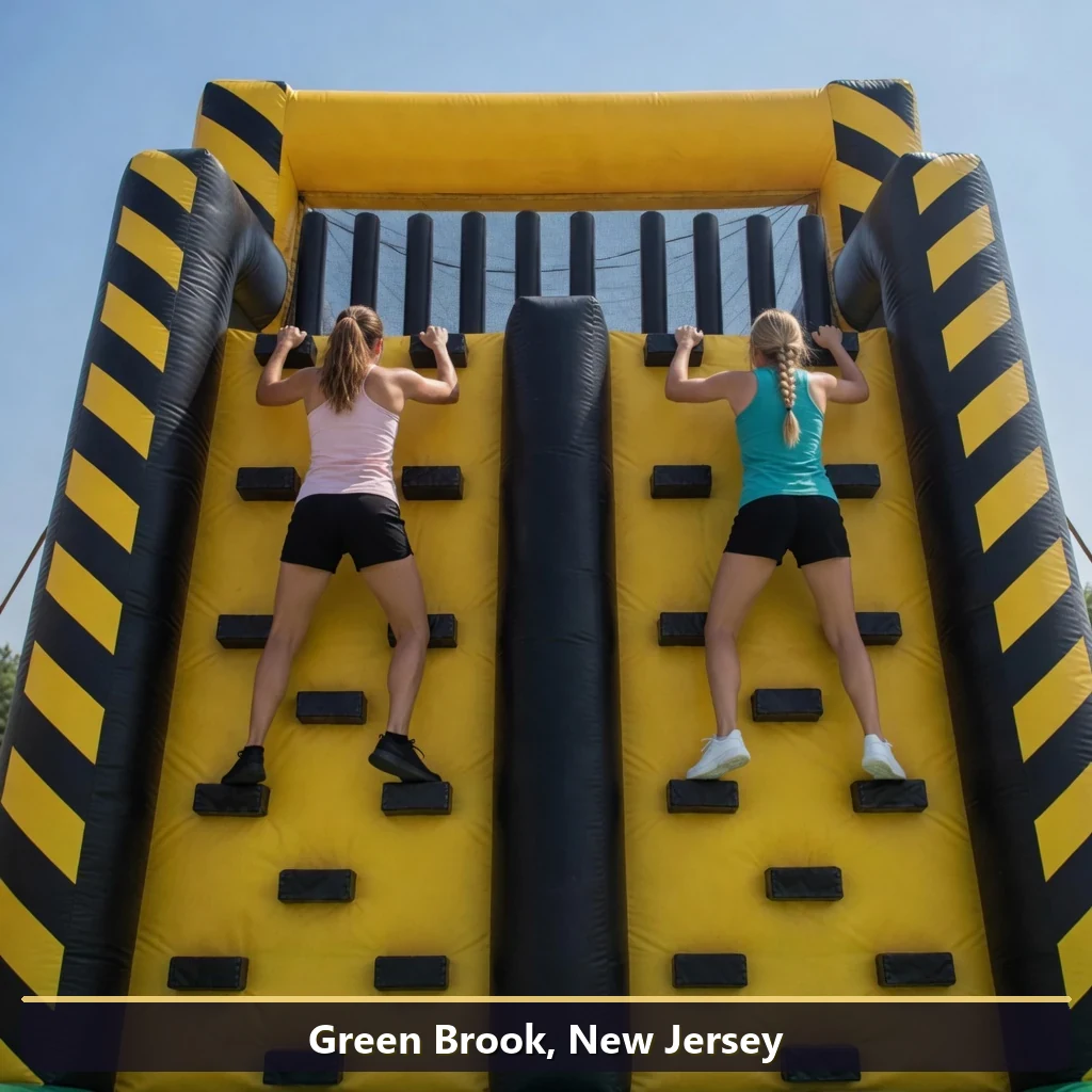 Inflatable obstacle course rental for events in Green Brook, New Jersey