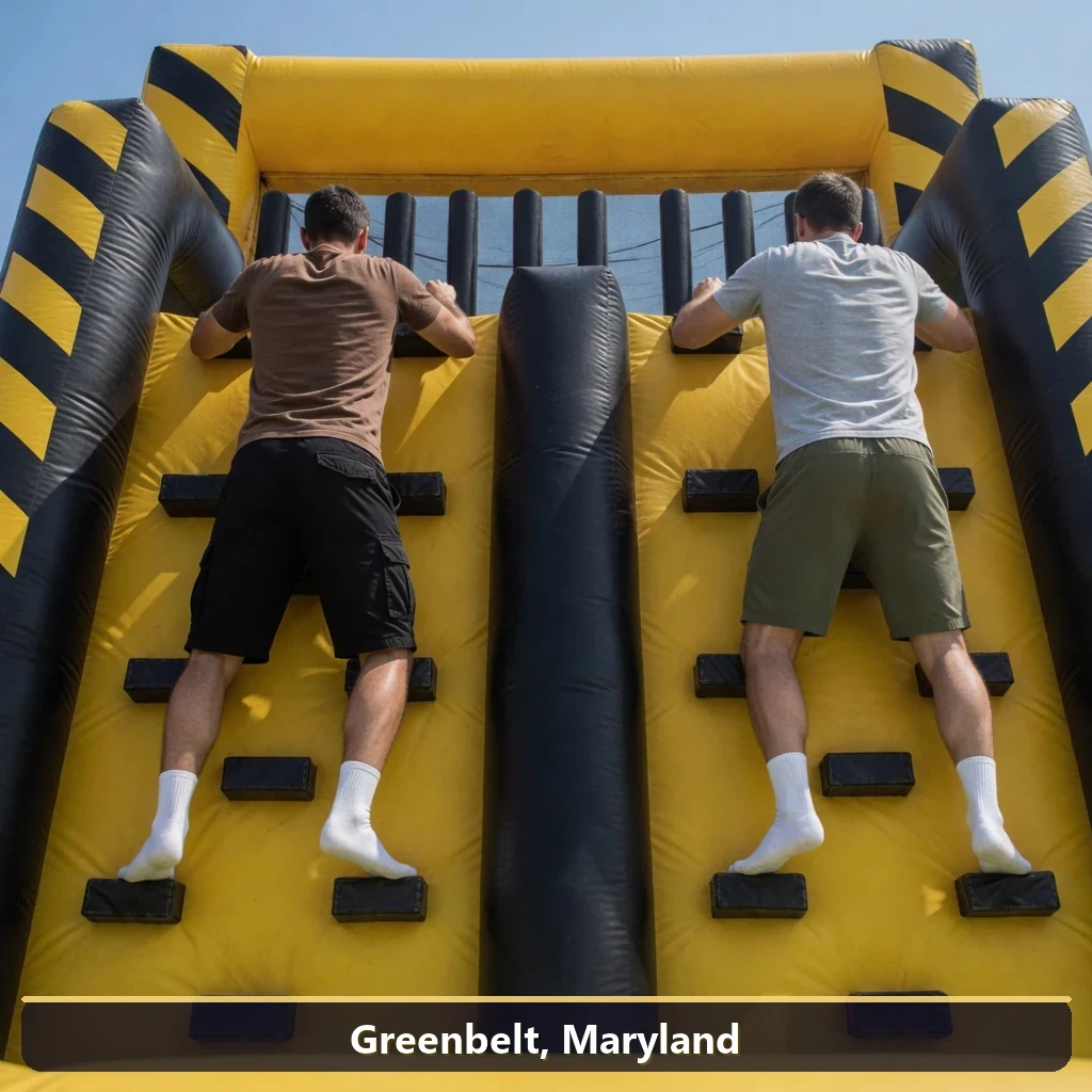 Inflatable obstacle course rental for events in Greenbelt, Maryland