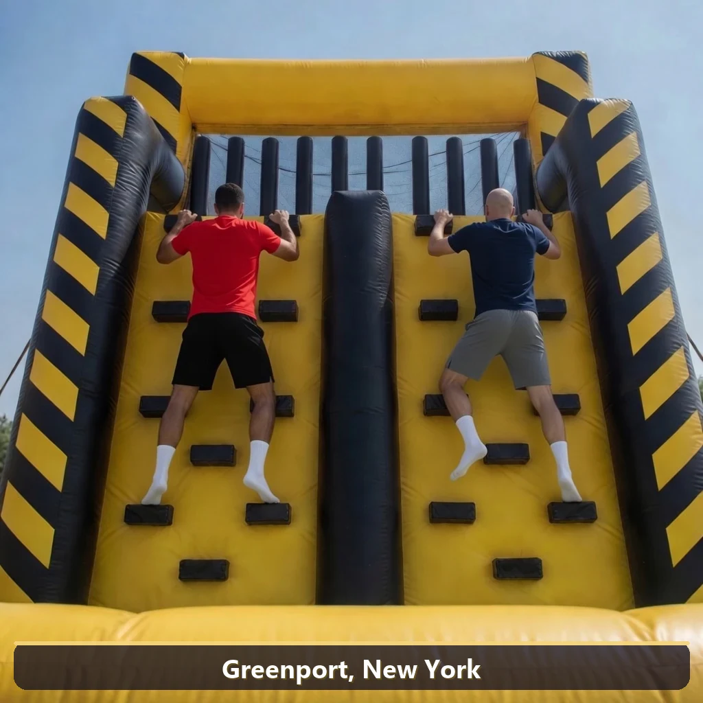 Inflatable obstacle course rental for events in Greenport, New York