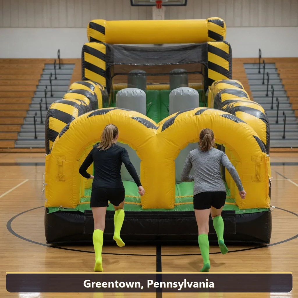 Inflatable obstacle course rental for events in Greentown, Pennsylvania