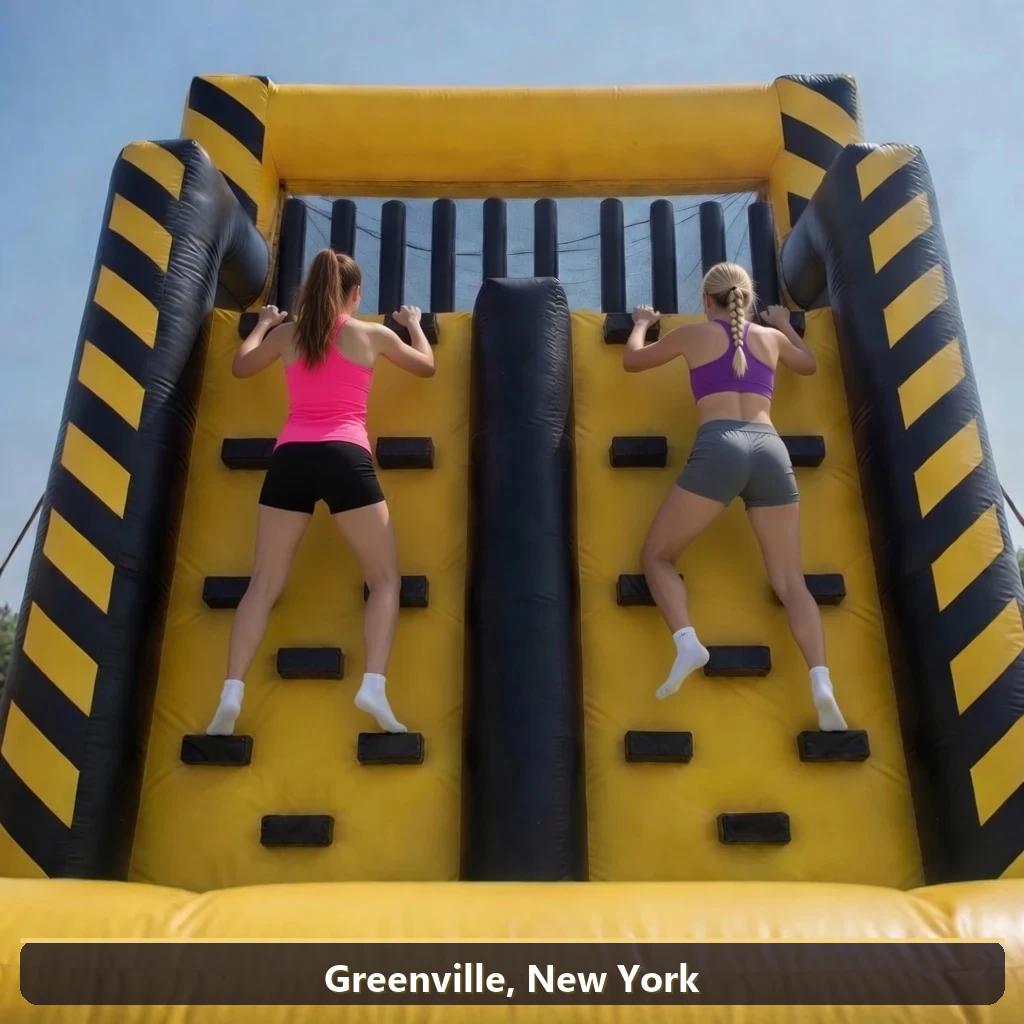Inflatable obstacle course rental for events in Greenville, New York