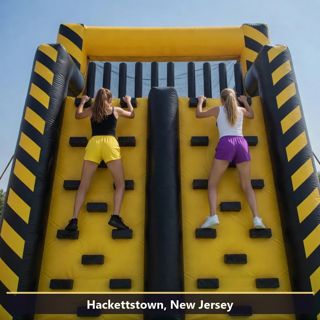 Inflatable obstacle course rental for events in Hackettstown, New Jersey