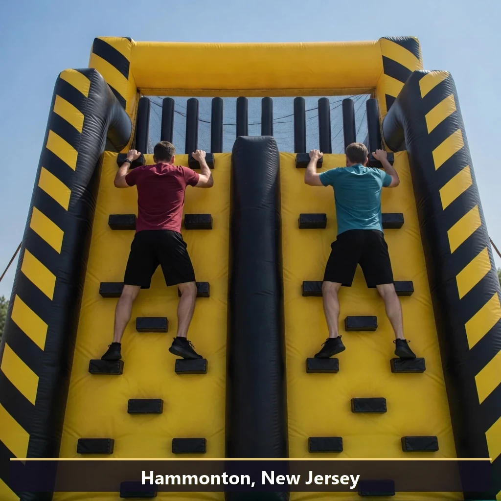 Inflatable obstacle course rental for events in Hammonton, New Jersey