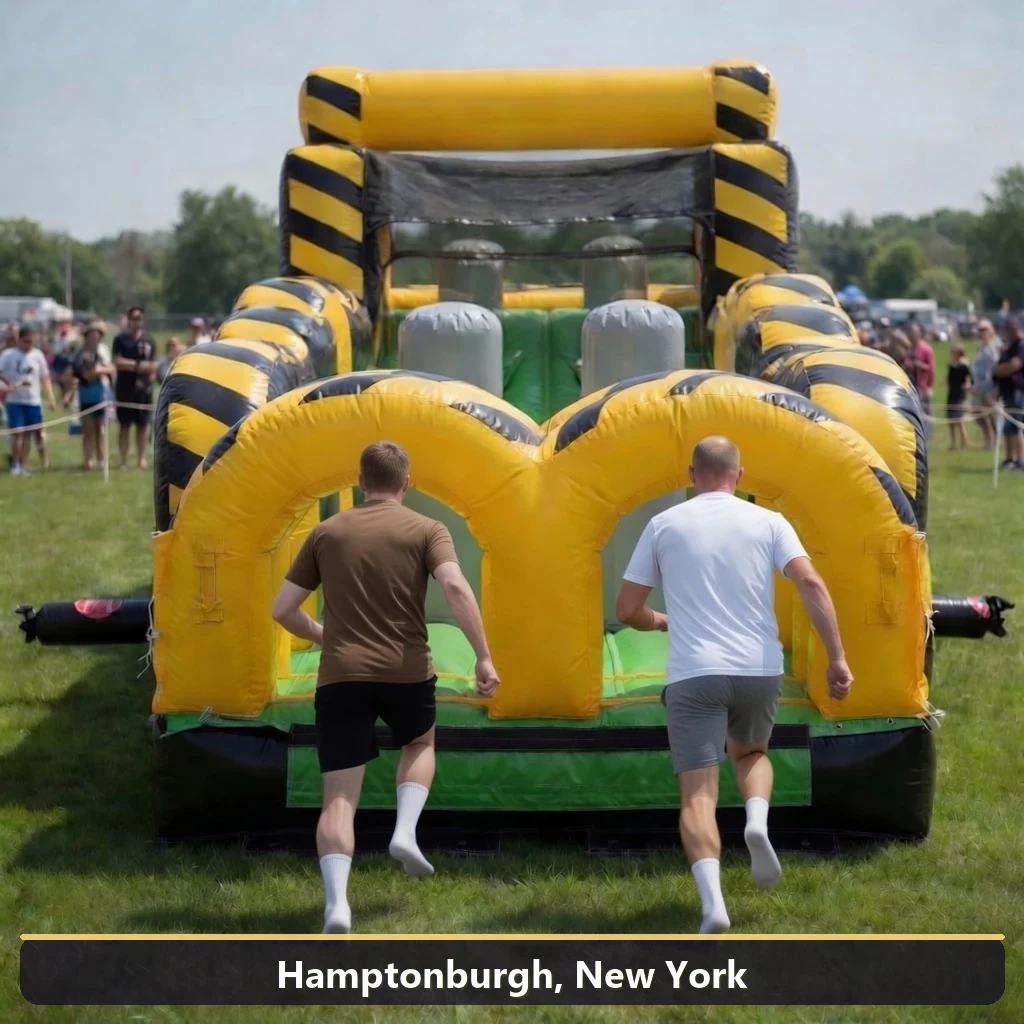Inflatable obstacle course rental for events in Hamptonburgh, New York