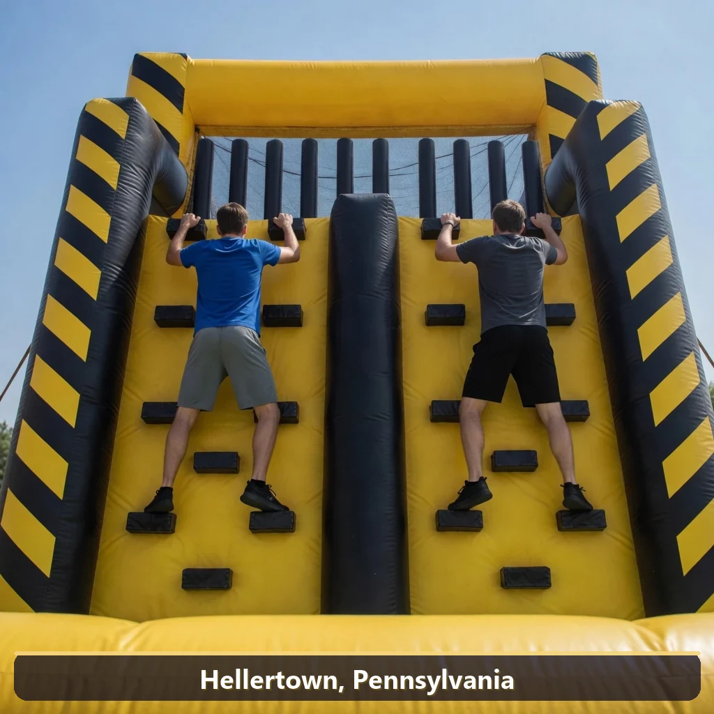 Inflatable obstacle course rental for events in Hellertown, Pennsylvania