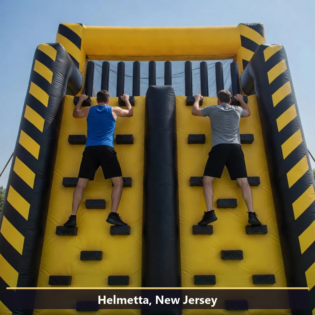Inflatable obstacle course rental for events in Helmetta, New Jersey