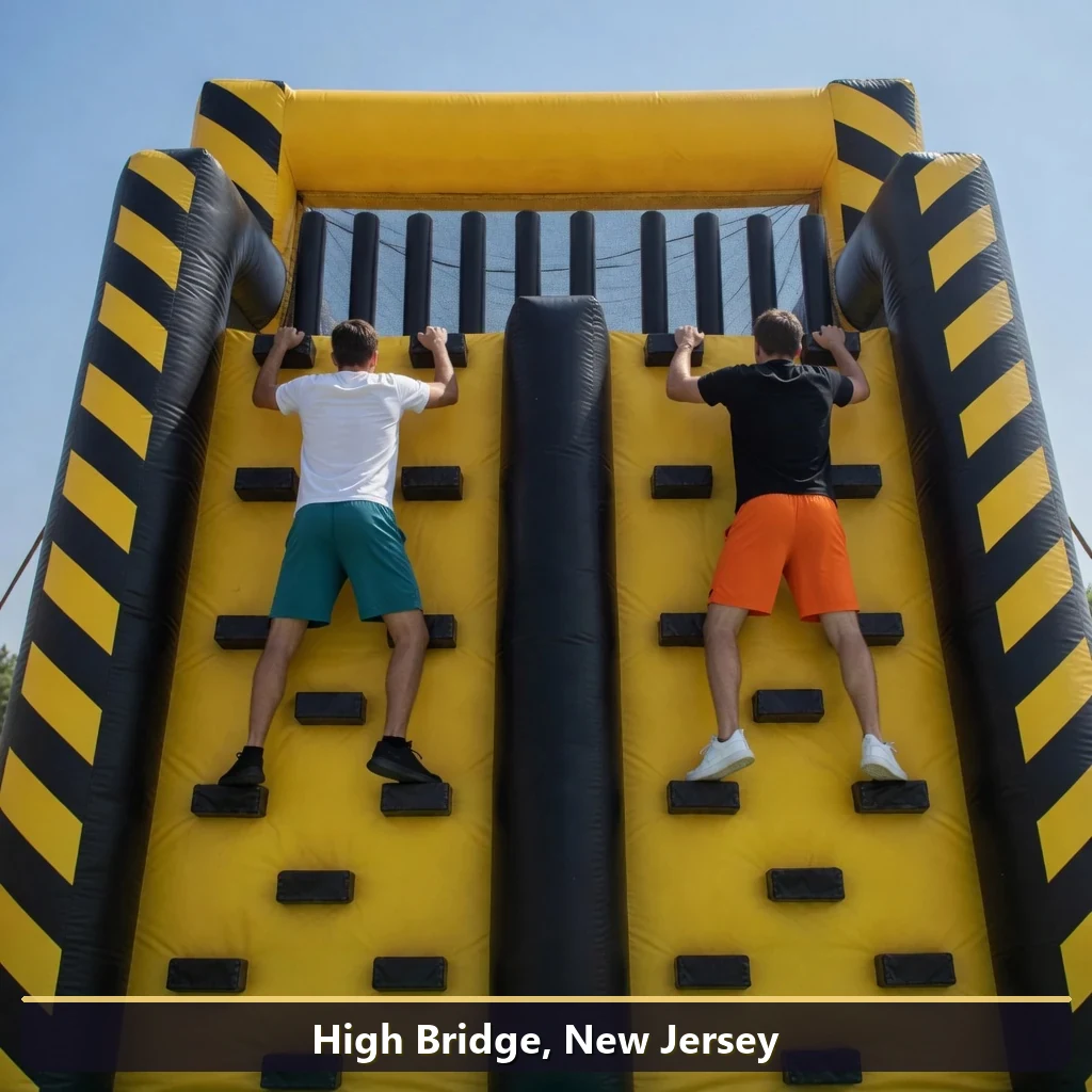 Inflatable obstacle course rental for events in High Bridge, New Jersey