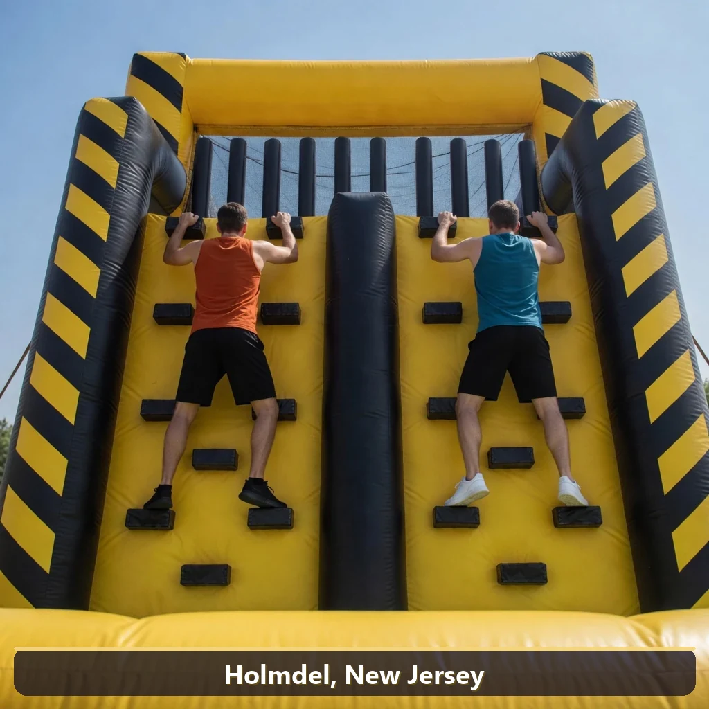 Inflatable obstacle course rental for events in Holmdel, New Jersey