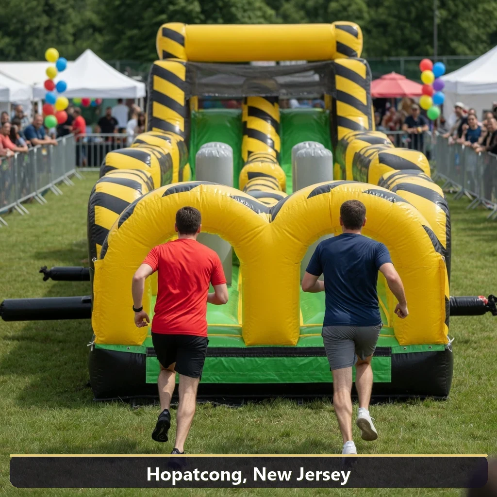 Inflatable obstacle course rental for events in Hopatcong, New Jersey
