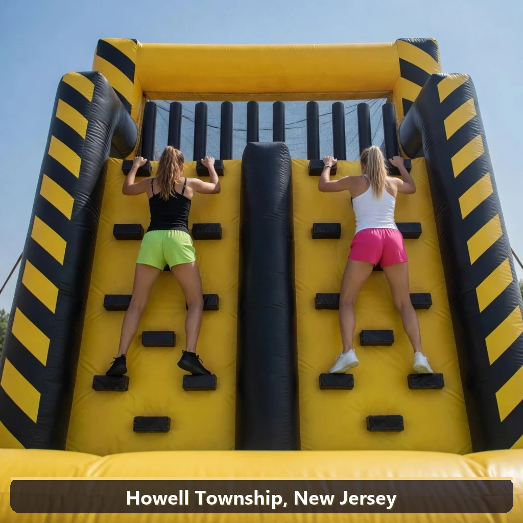 Inflatable obstacle course rental for events in Howell Township, New Jersey