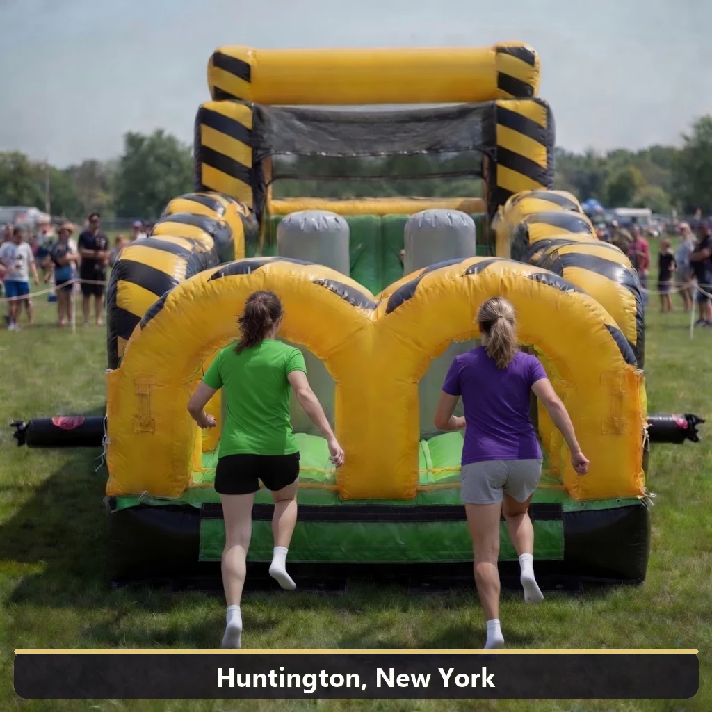Inflatable obstacle course rental for events in Huntington, New York