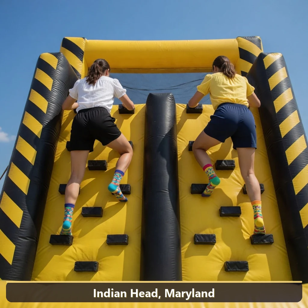 Inflatable obstacle course rental for events in Indian Head, Maryland