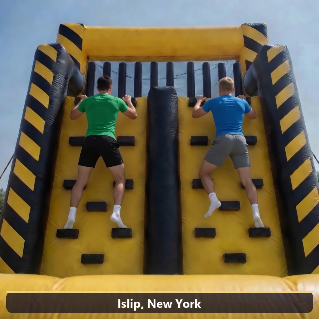 Inflatable obstacle course rental for events in Islip, New York