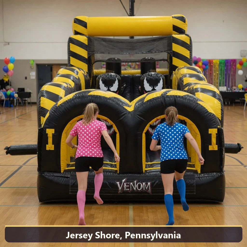 Inflatable obstacle course rental for events in Jersey Shore, Pennsylvania