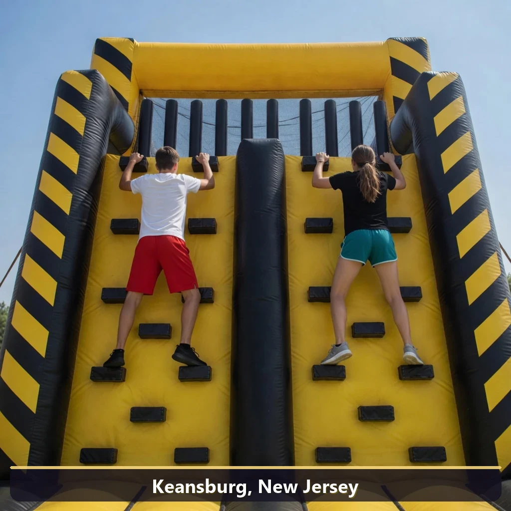Inflatable obstacle course rental for events in Keansburg, New Jersey