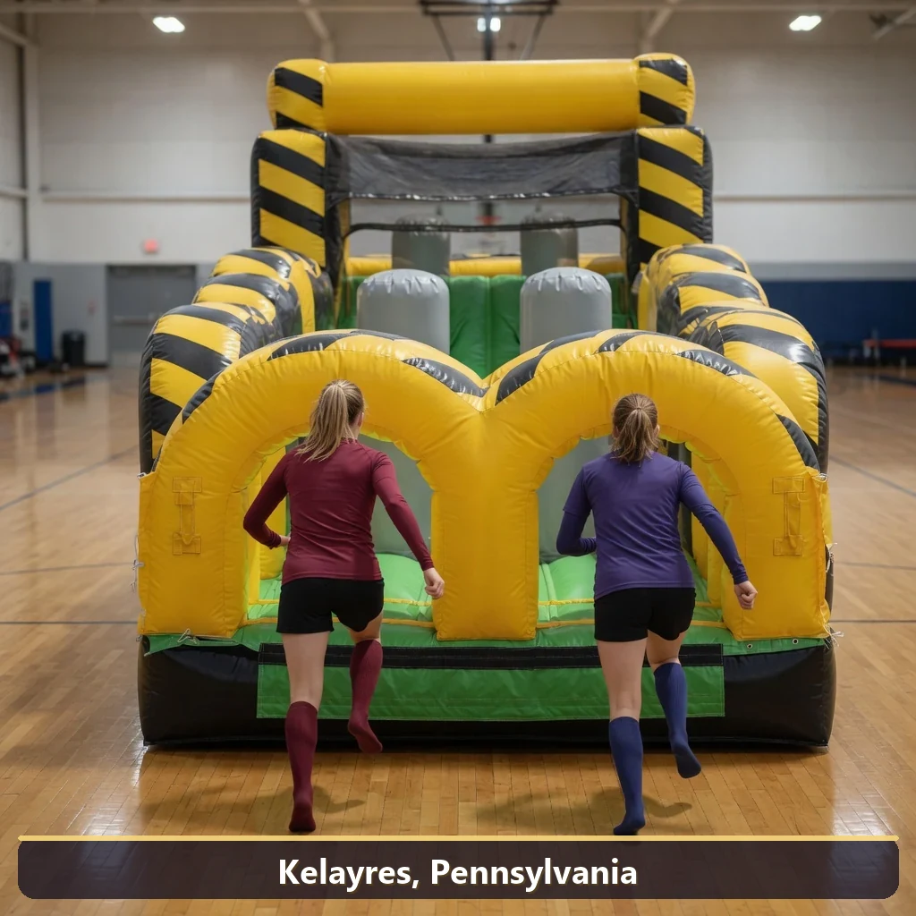 Inflatable obstacle course rental for events in Kelayres, Pennsylvania