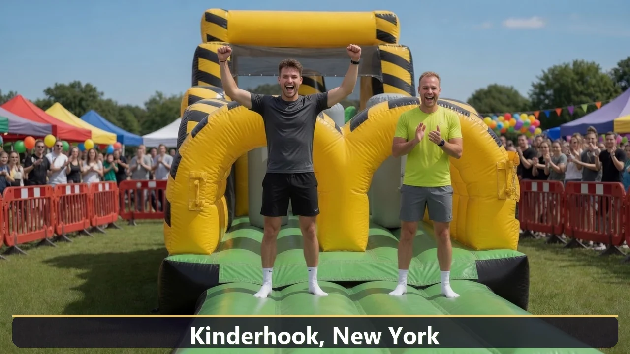 Inflatable obstacle course rental for events in Kinderhook, New York