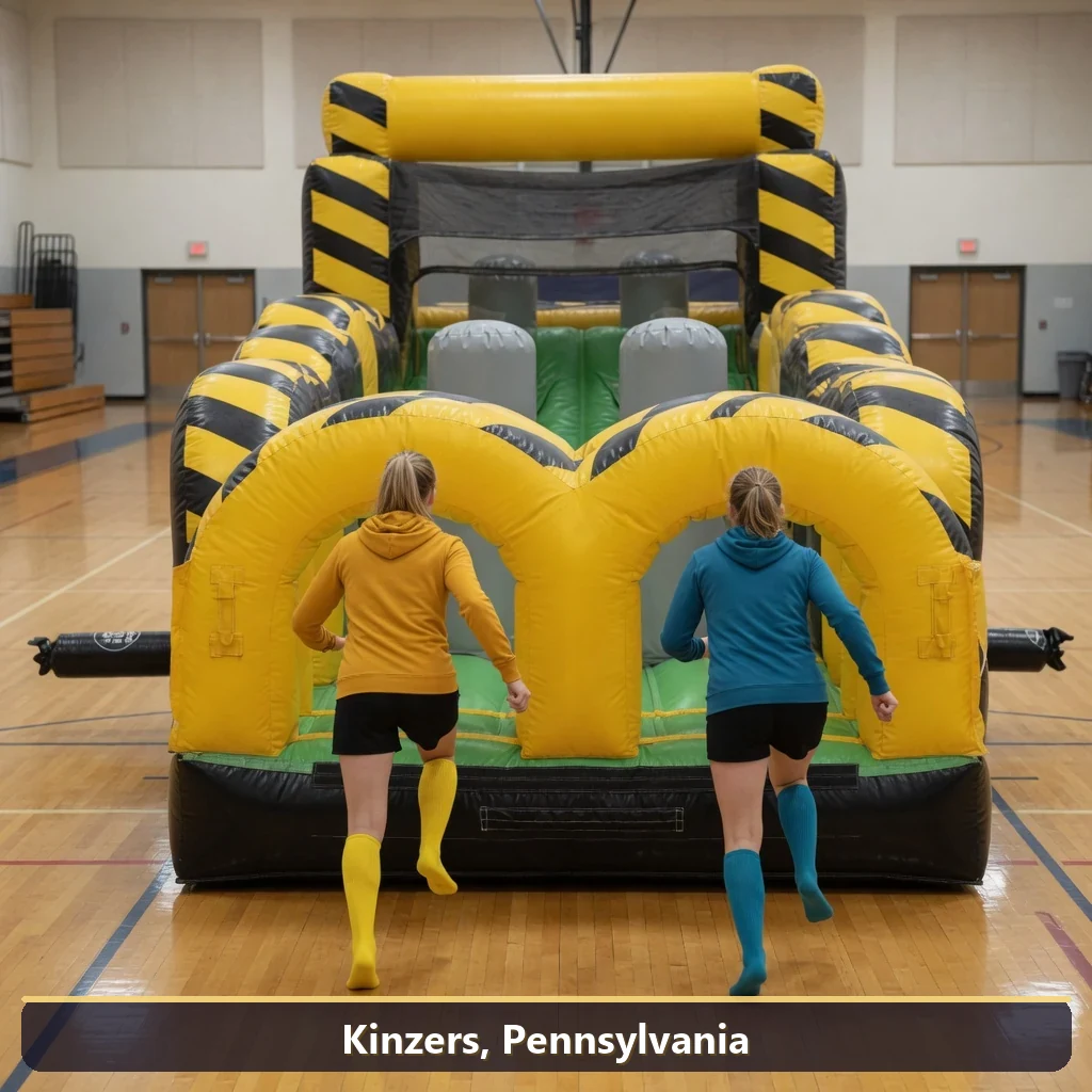 Inflatable obstacle course rental for events in Kinzers, Pennsylvania