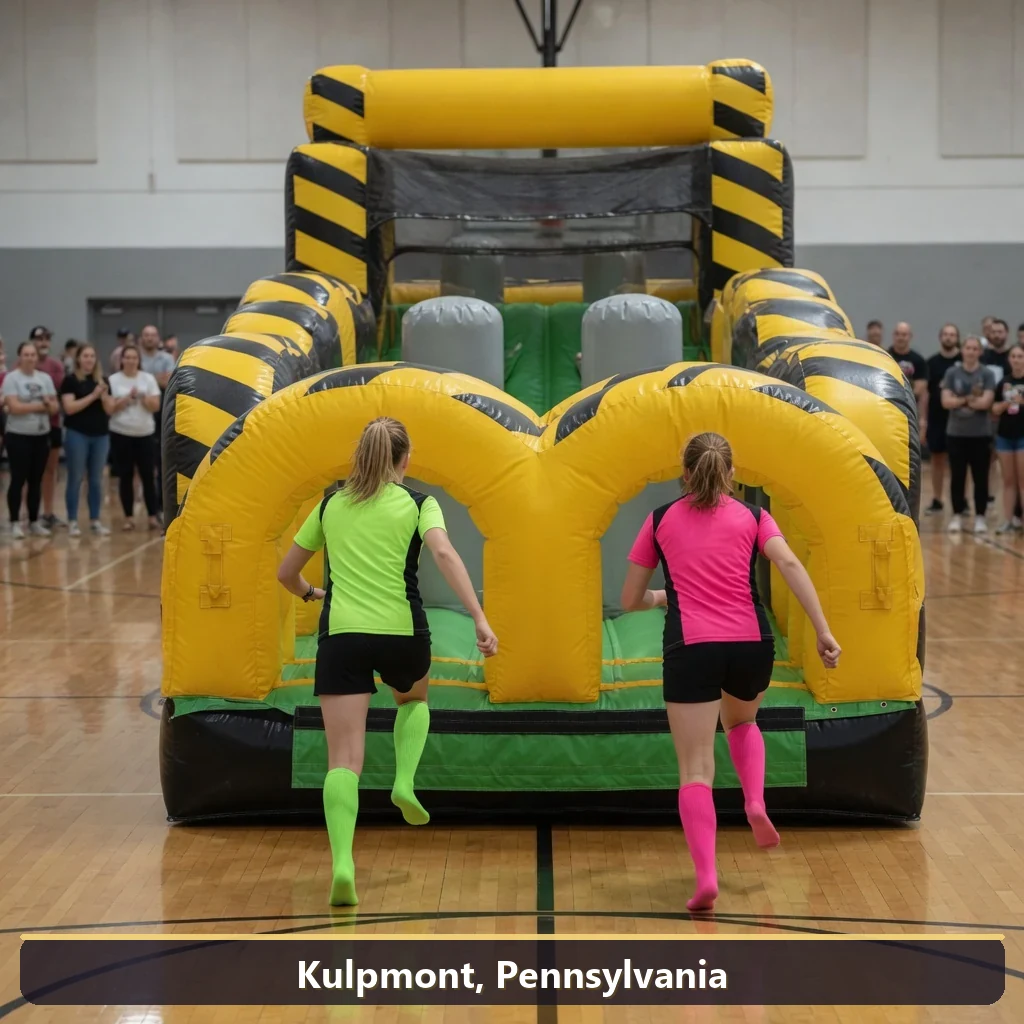 Inflatable obstacle course rental for events in Kulpmont, Pennsylvania