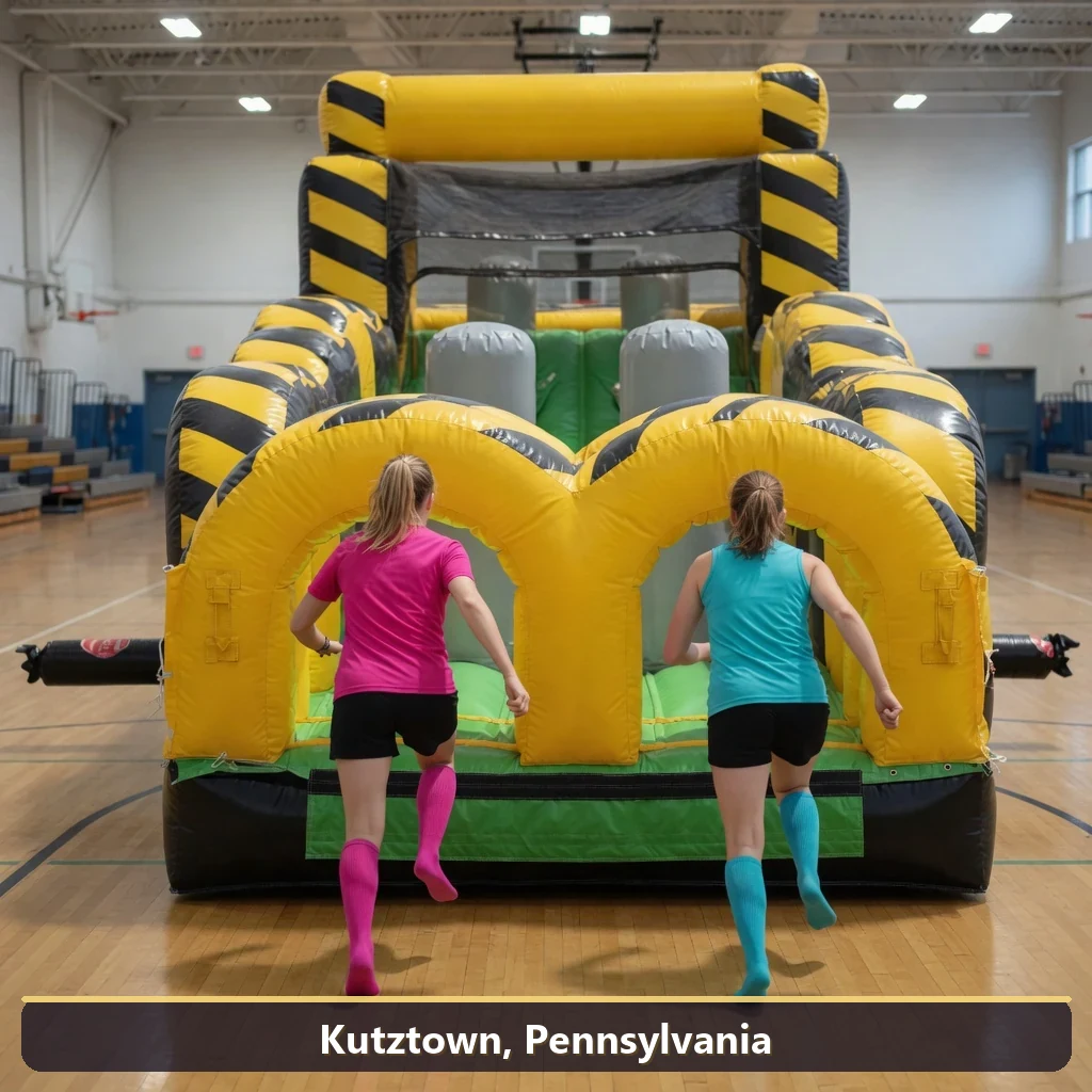 Inflatable obstacle course rental for events in Kutztown, Pennsylvania
