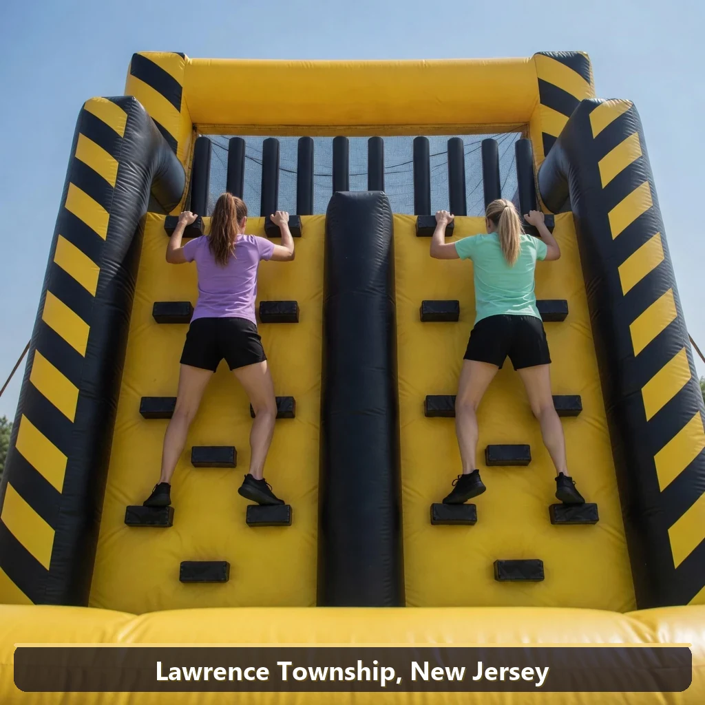 Inflatable obstacle course rental for events in Lawrence Township, New Jersey