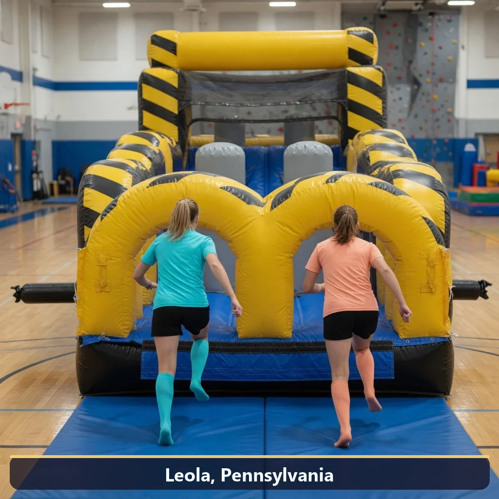 Inflatable obstacle course rental for events in Leola, Pennsylvania