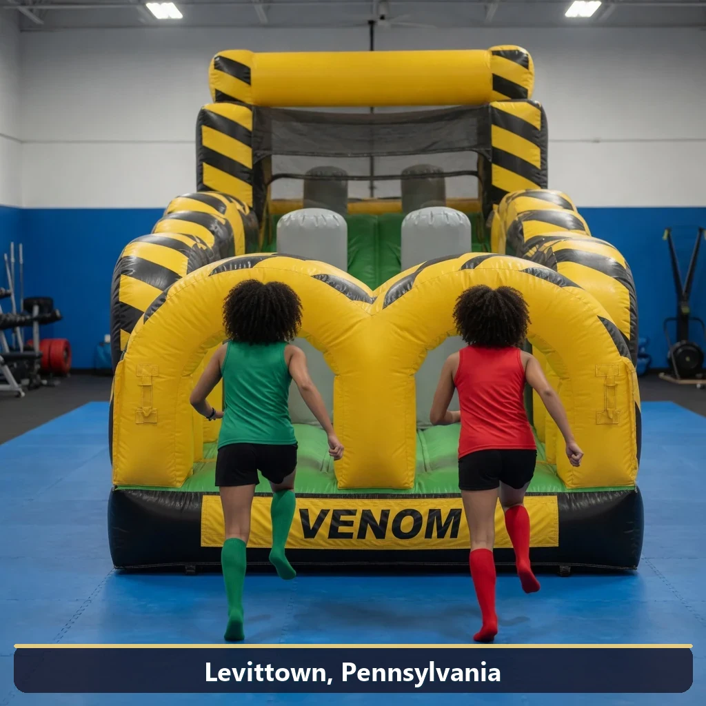 Inflatable obstacle course rental for events in Levittown, Pennsylvania