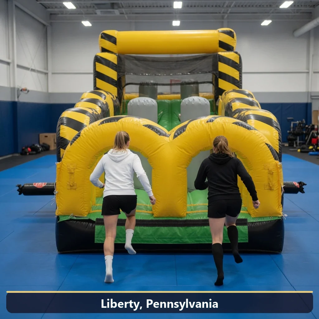 Inflatable obstacle course rental for events in Liberty, Pennsylvania