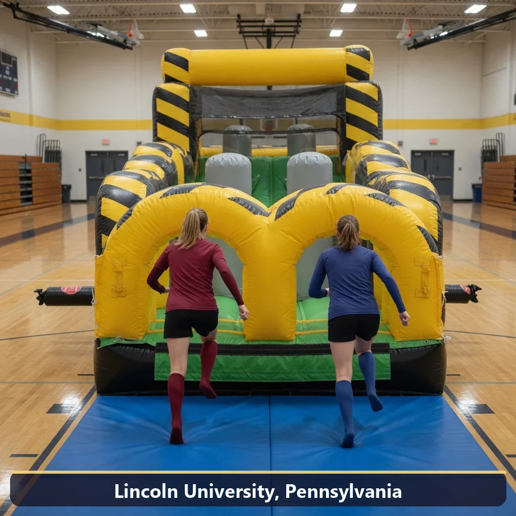 Inflatable obstacle course rental for events in Lincoln University, Pennsylvania