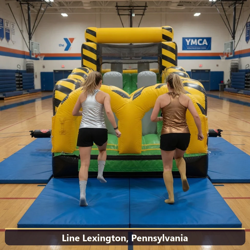 Inflatable obstacle course rental for events in Line Lexington, Pennsylvania