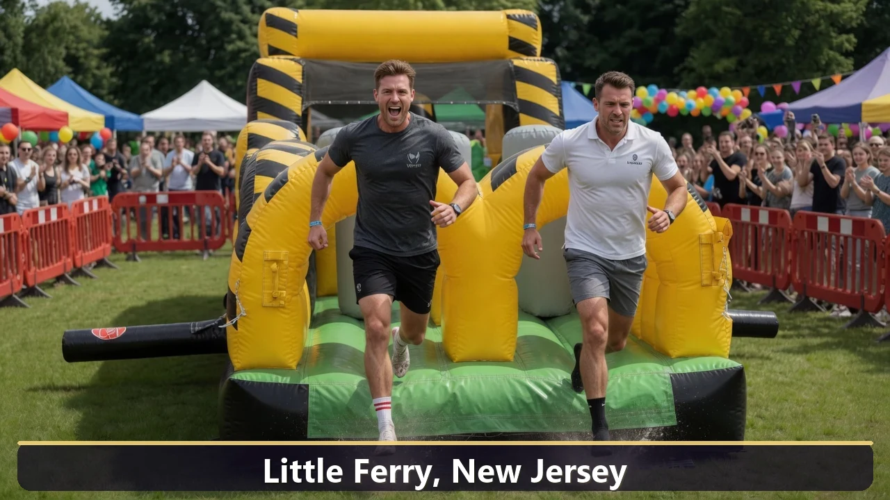 Inflatable obstacle course rental for events in Little Ferry, New Jersey