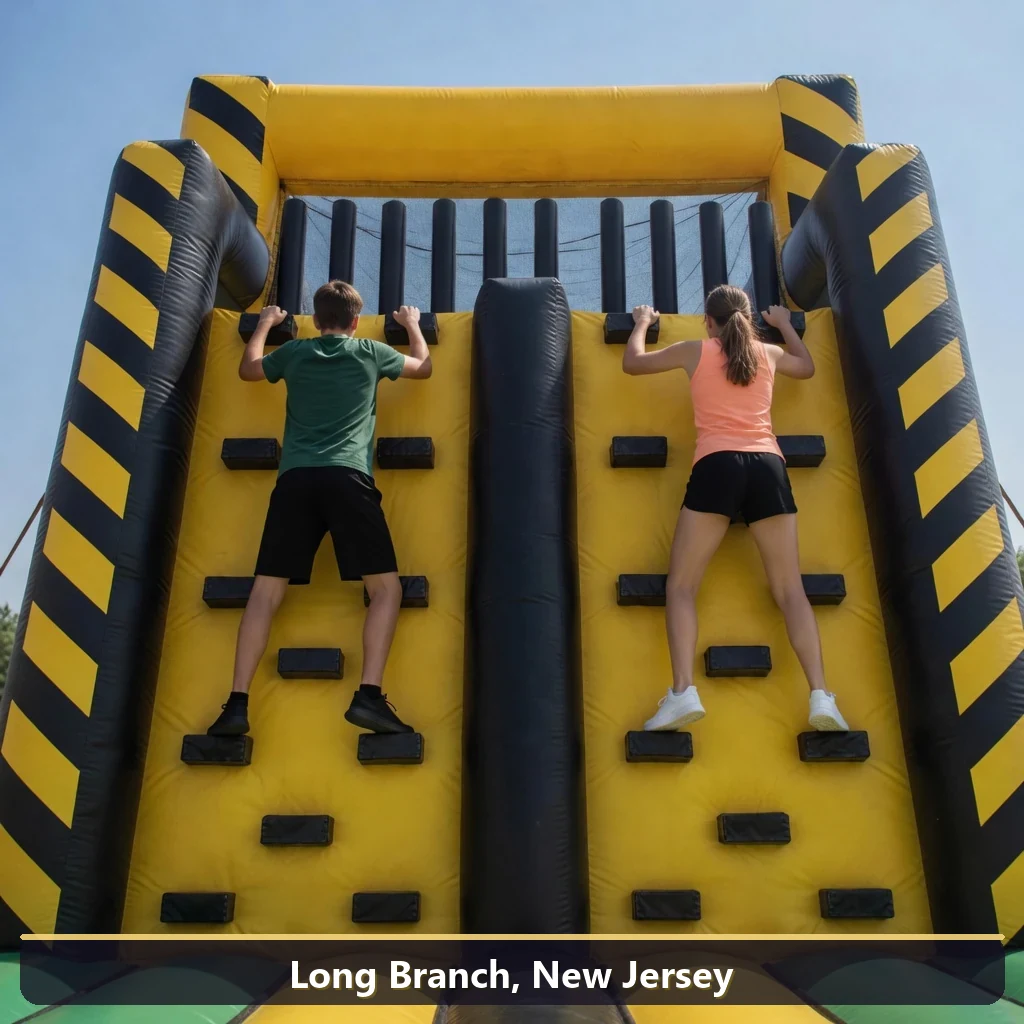 Inflatable obstacle course rental for events in Long Branch, New Jersey