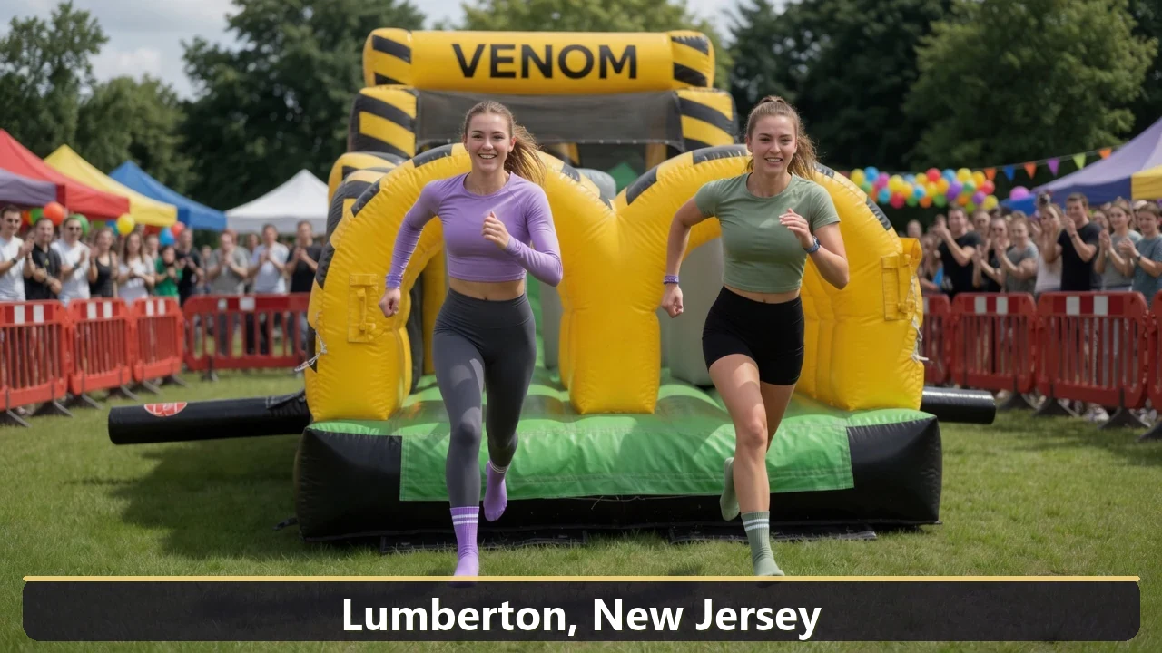 Inflatable obstacle course rental for events in Lumberton, New Jersey