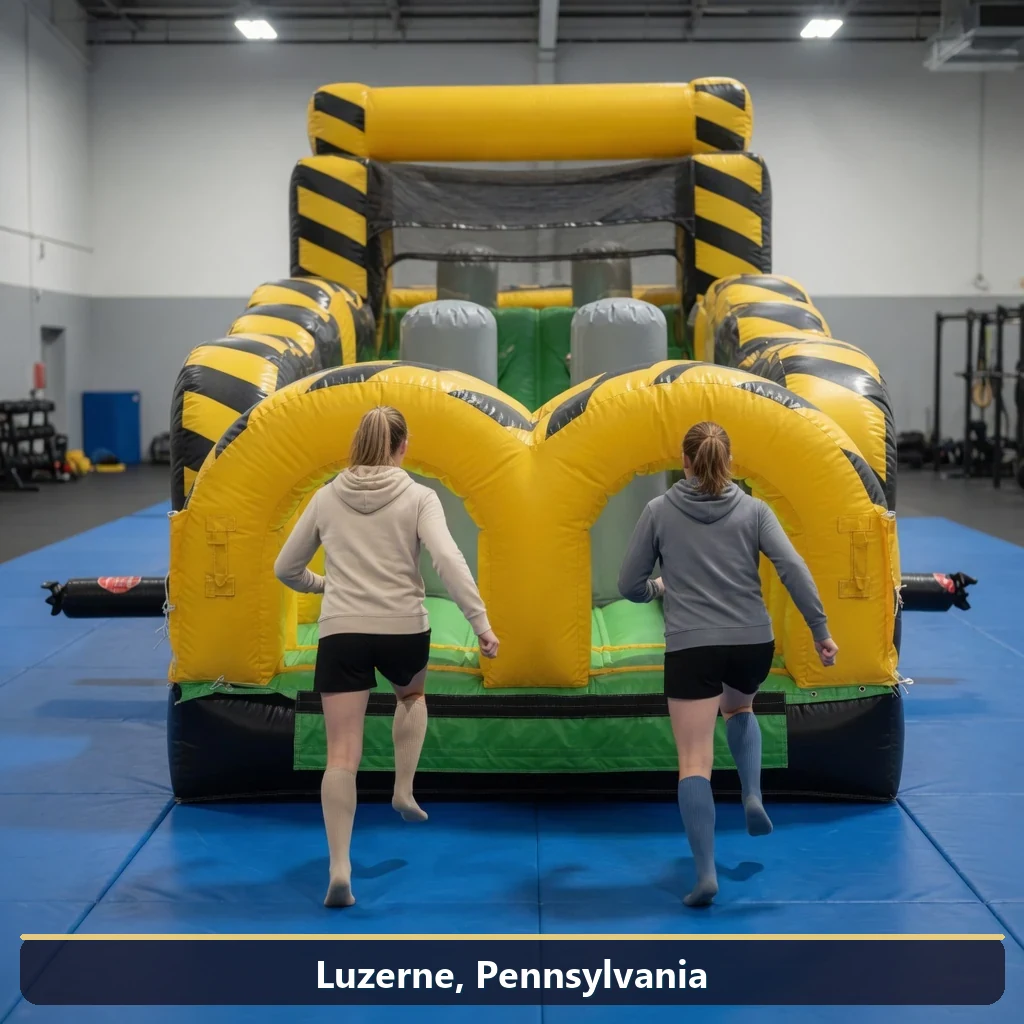 Inflatable obstacle course rental for events in Luzerne, Pennsylvania