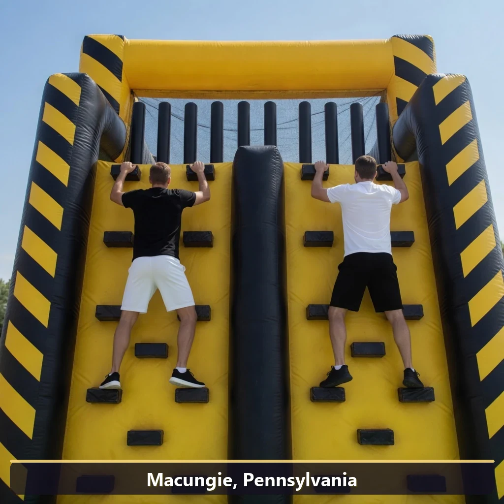 Inflatable obstacle course rental for events in Macungie, Pennsylvania