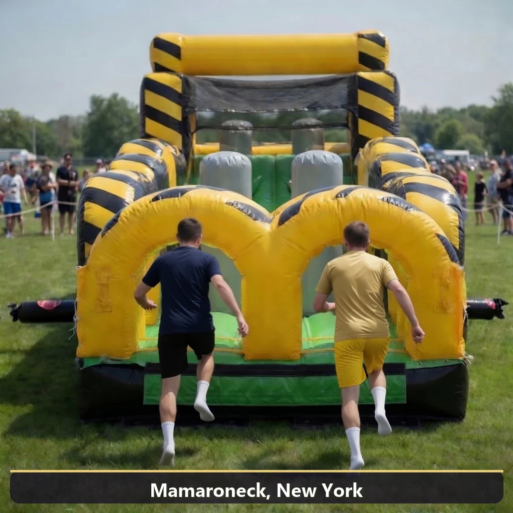 Inflatable obstacle course rental for events in Mamaroneck, New York