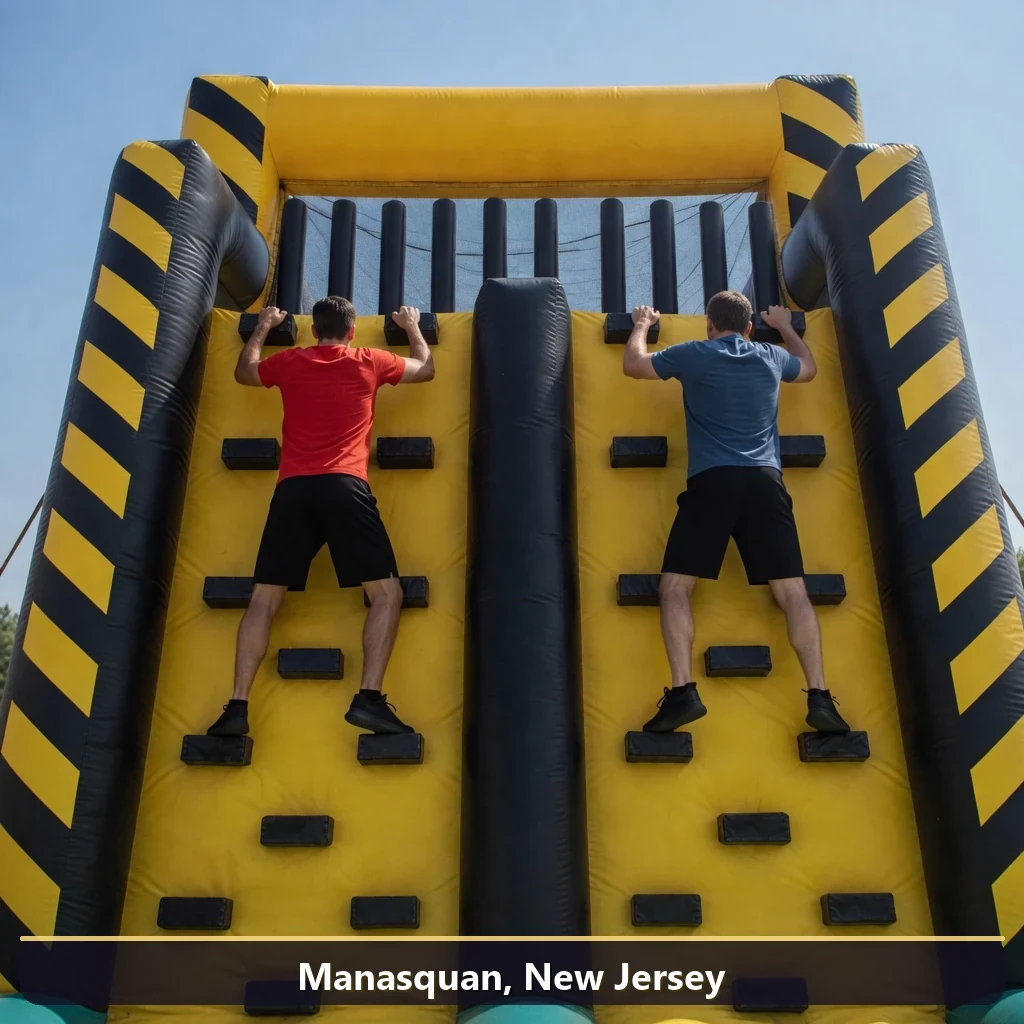 Inflatable obstacle course rental for events in Manasquan, New Jersey