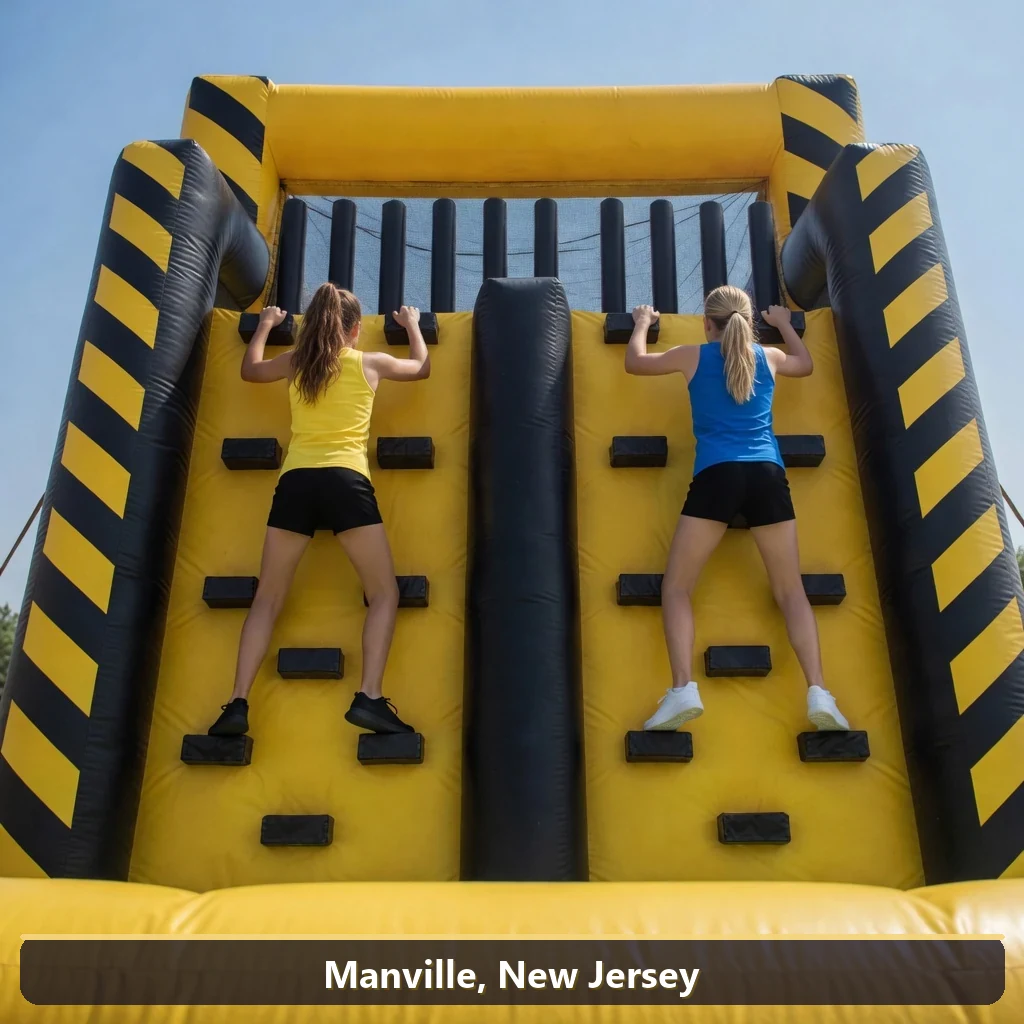 Inflatable obstacle course rental for events in Manville, New Jersey