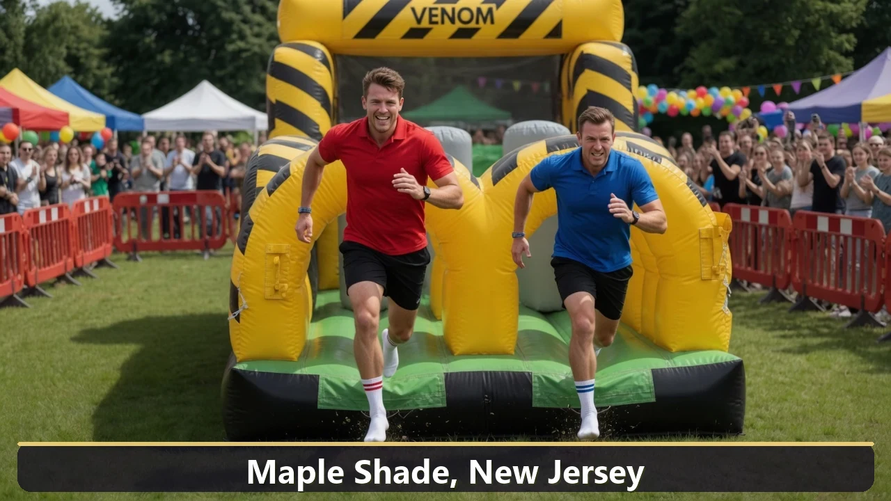 Inflatable obstacle course rental for events in Maple Shade, New Jersey