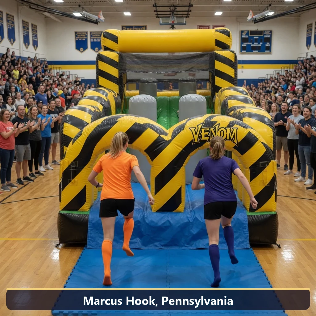 Inflatable obstacle course rental for events in Marcus Hook, Pennsylvania
