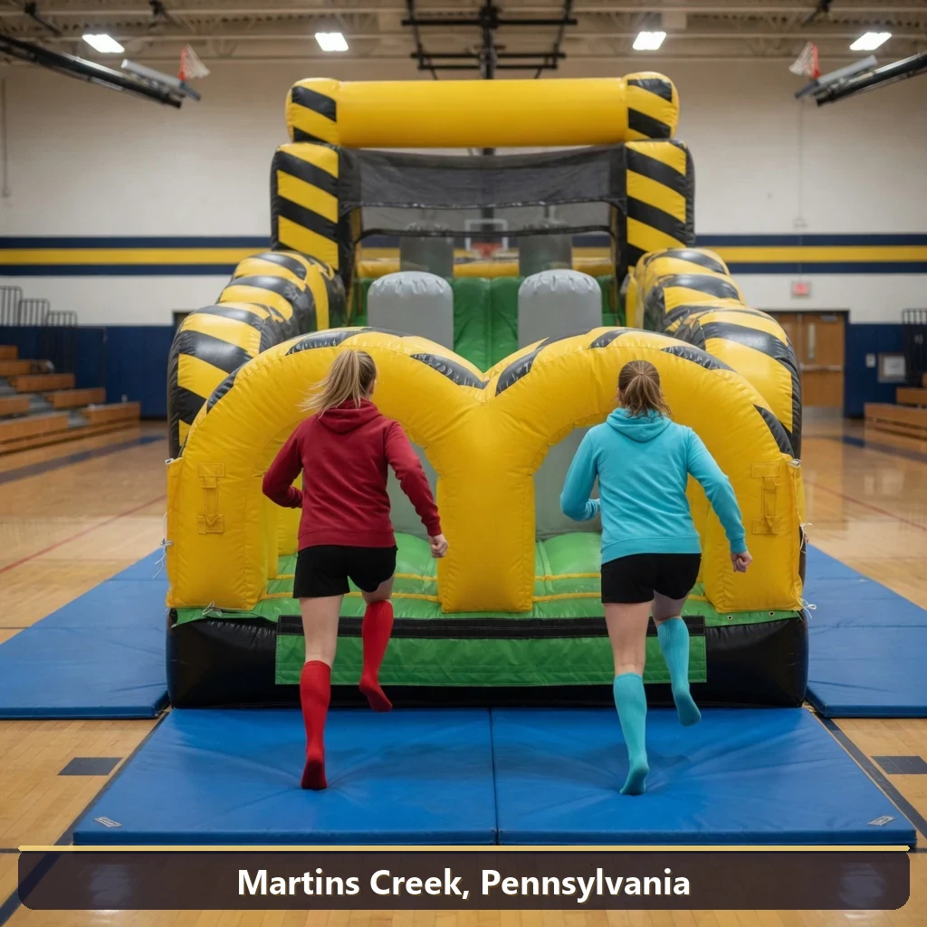 Inflatable obstacle course rental for events in Martins Creek, Pennsylvania