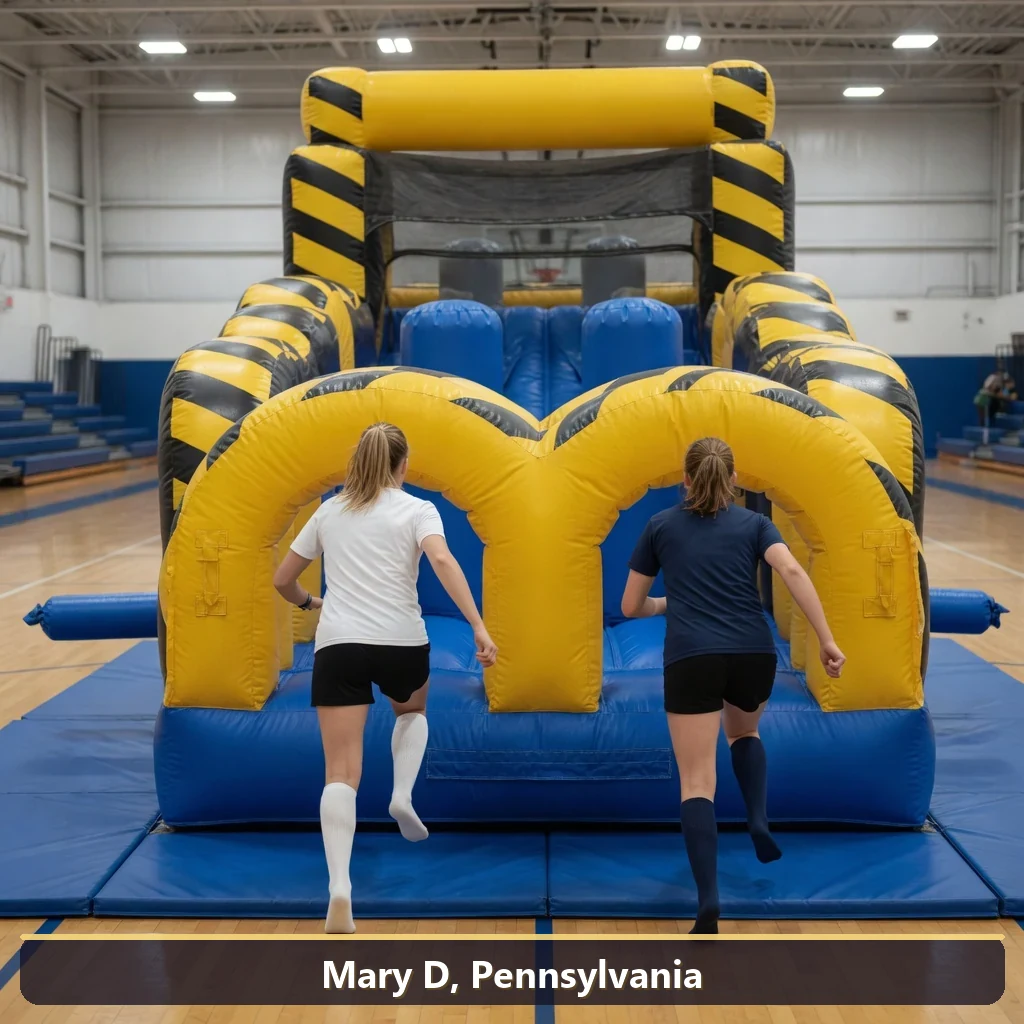 Inflatable obstacle course rental for events in Mary D, Pennsylvania