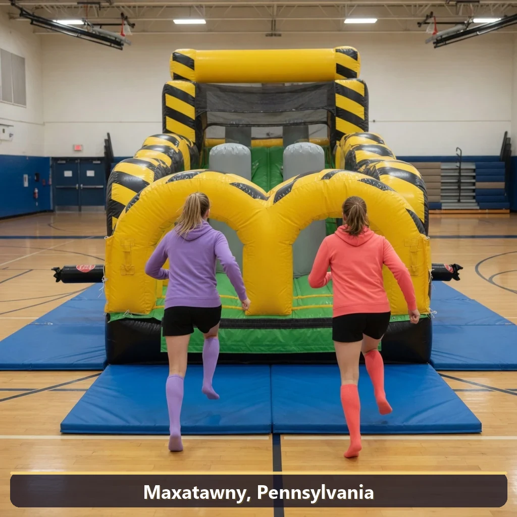 Inflatable obstacle course rental for events in Maxatawny, Pennsylvania