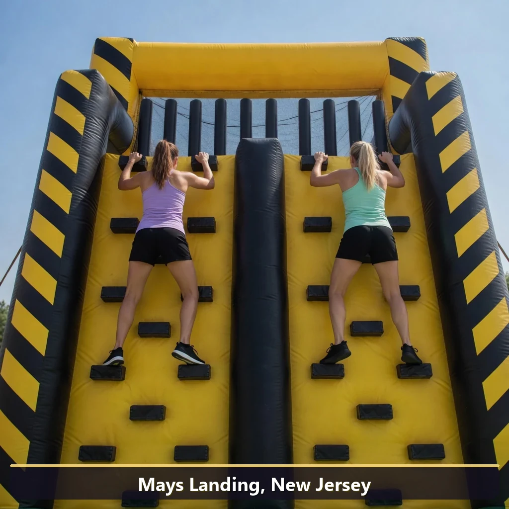 Inflatable obstacle course rental for events in Mays Landing, New Jersey