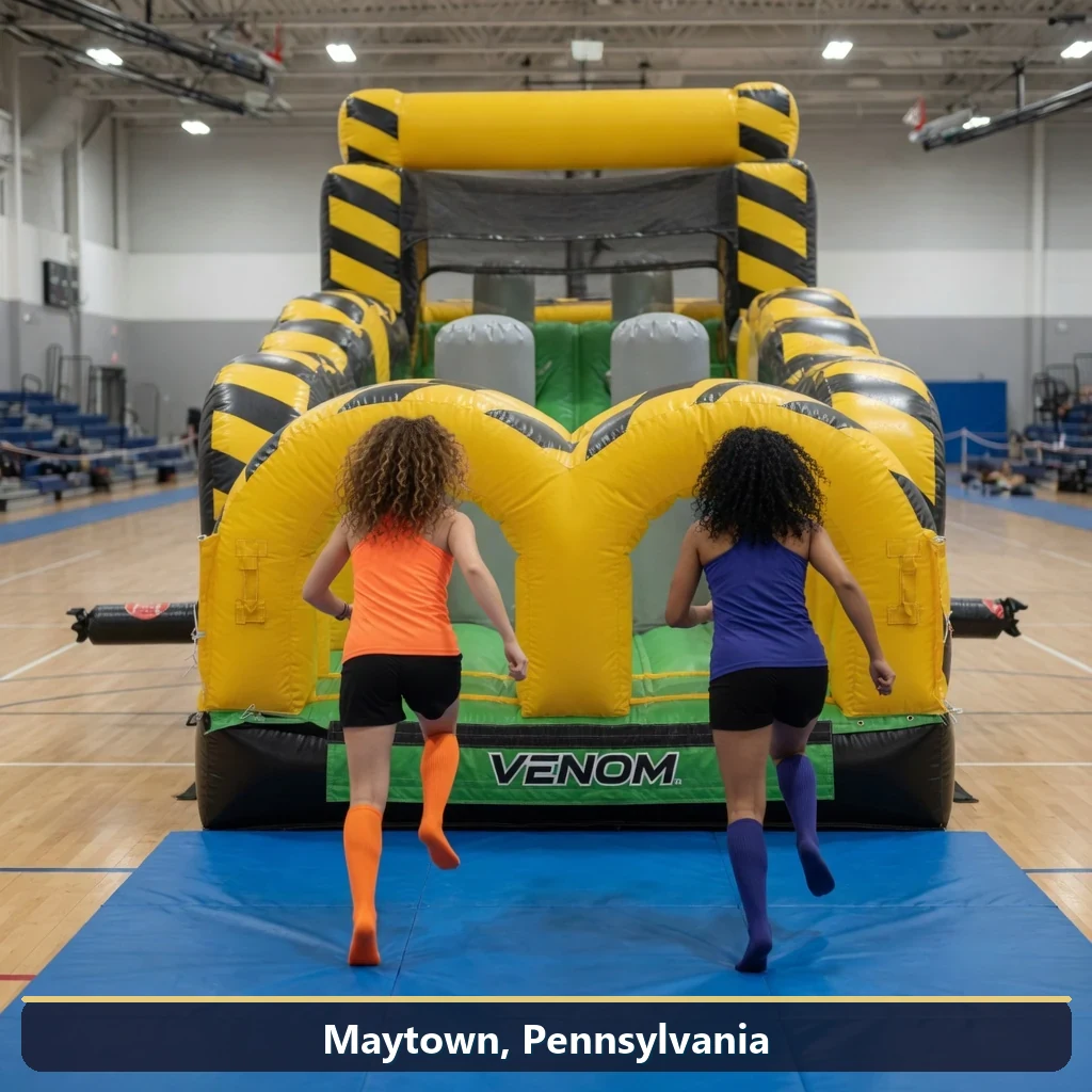 Inflatable obstacle course rental for events in Maytown, Pennsylvania