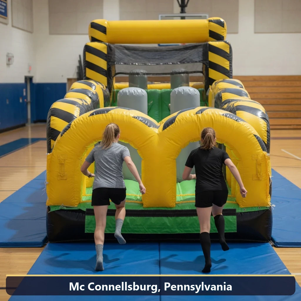 Inflatable obstacle course rental for events in Mc Connellsburg, Pennsylvania
