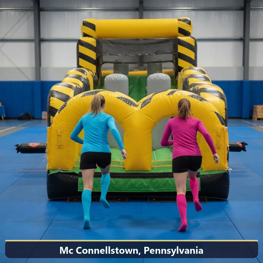 Inflatable obstacle course rental for events in Mc Connellstown, Pennsylvania