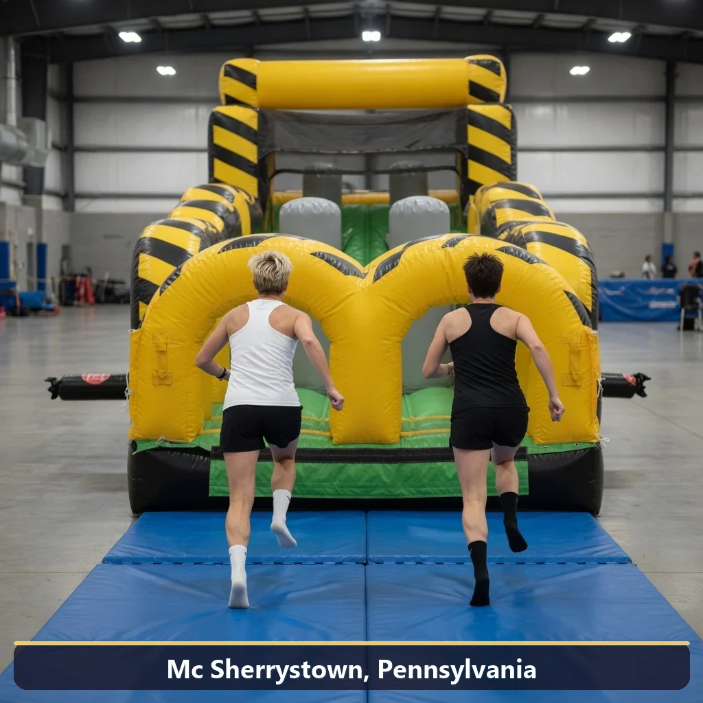 Inflatable obstacle course rental for events in Mc Sherrystown, Pennsylvania