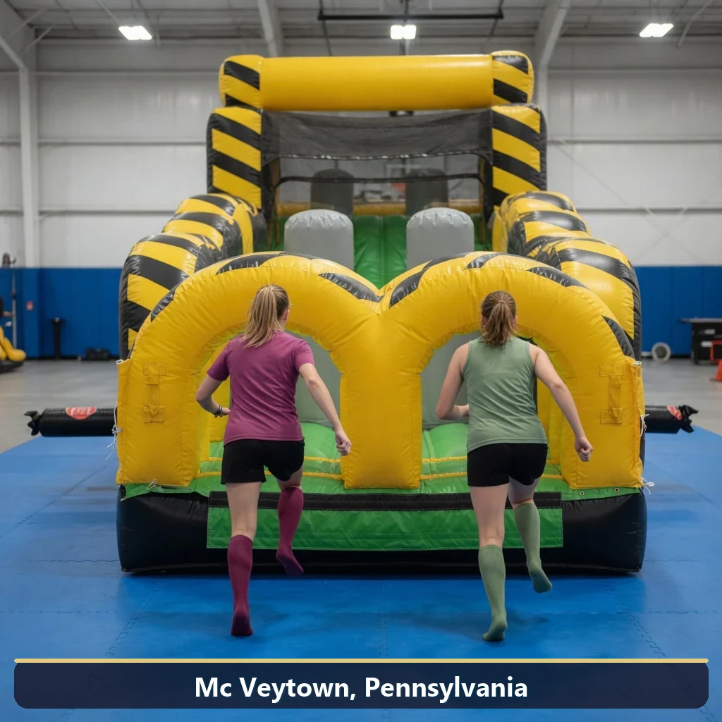 Inflatable obstacle course rental for events in Mc Veytown, Pennsylvania