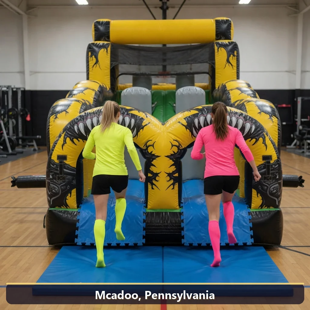 Inflatable obstacle course rental for events in Mcadoo, Pennsylvania